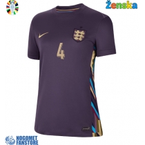 Engleska Declan Rice #4 Gostujuci Dres za Ženska EP 2024 Kratak Rukav